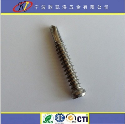 【供应不锈钢梅花盘头钻尾自攻螺钉】价格,厂家,图片,螺钉/螺丝钉,宁波欧凯洛五金-