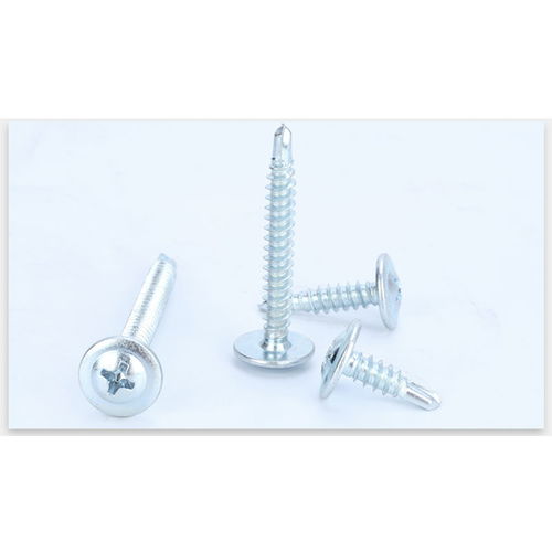 大扁头钻尾螺丝钉自攻自钻十字钻尾华丝钻角铁方管彩钢瓦铁皮钢板